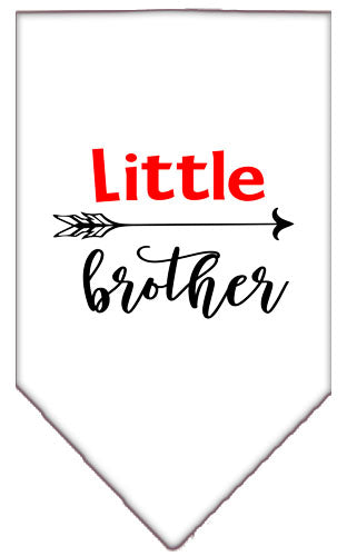 Pet and Dog Bandana Screen Printed, "Little Brother"
