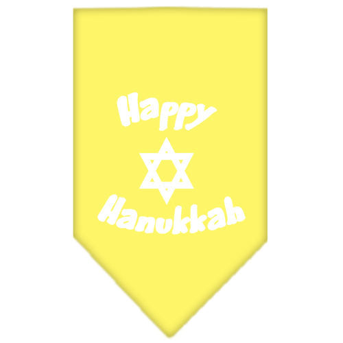 Pet and Dog Bandana Screen Printed, "Happy Hanukkah"