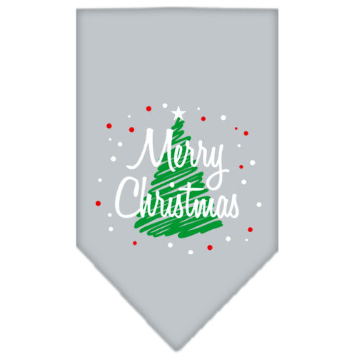 Christmas Dog Bandana, "Scribble Merry Christmas"