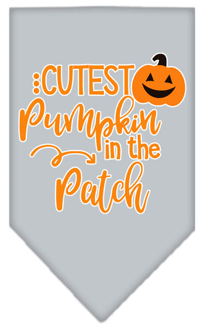 Halloween Pet and Dog Bandana Screen Printed, "Cutest Pumpkin In The Patch"