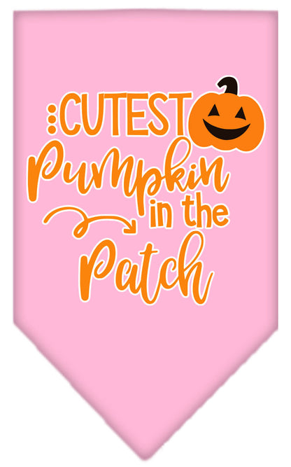 Halloween Pet and Dog Bandana Screen Printed, "Cutest Pumpkin In The Patch"