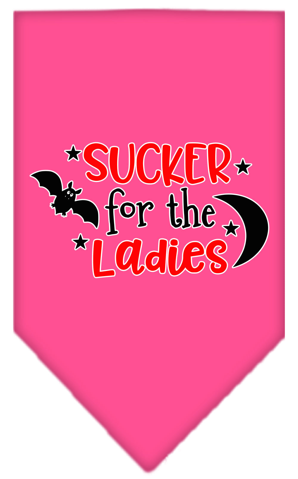Halloween Pet and Dog Bandana Screen Printed, "Sucker For The Ladies"