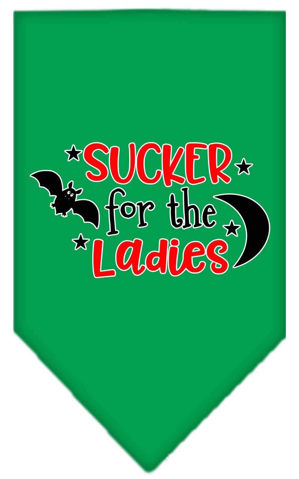 Halloween Pet and Dog Bandana Screen Printed, "Sucker For The Ladies"