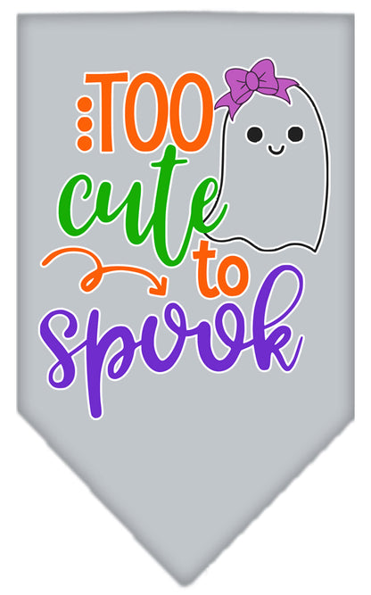 Halloween Pet and Dog Bandana, "Too Cute To Spook - Girly Ghost"