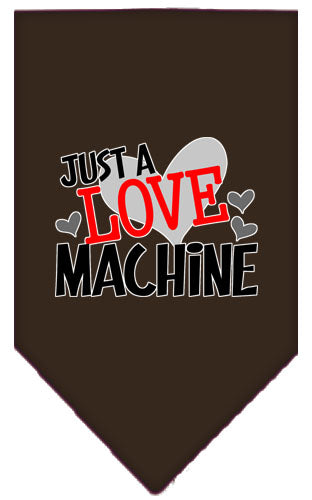 Pet and Dog Bandana Screen Printed, "Love Machine"