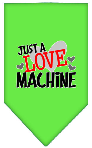 Pet and Dog Bandana Screen Printed, "Love Machine"