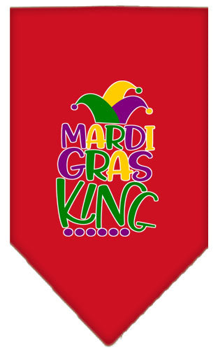 Pet and Dog Bandana Screen Printed, "Mardi Gras King"