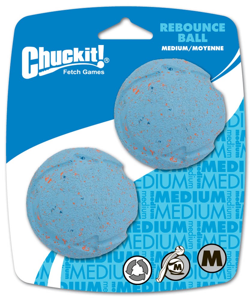 Chuckit! Rebounce Ball Dog Toy Medium 2pk