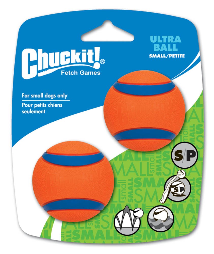 Chuckit! Ultra Ball Dog Toy Small 2pk