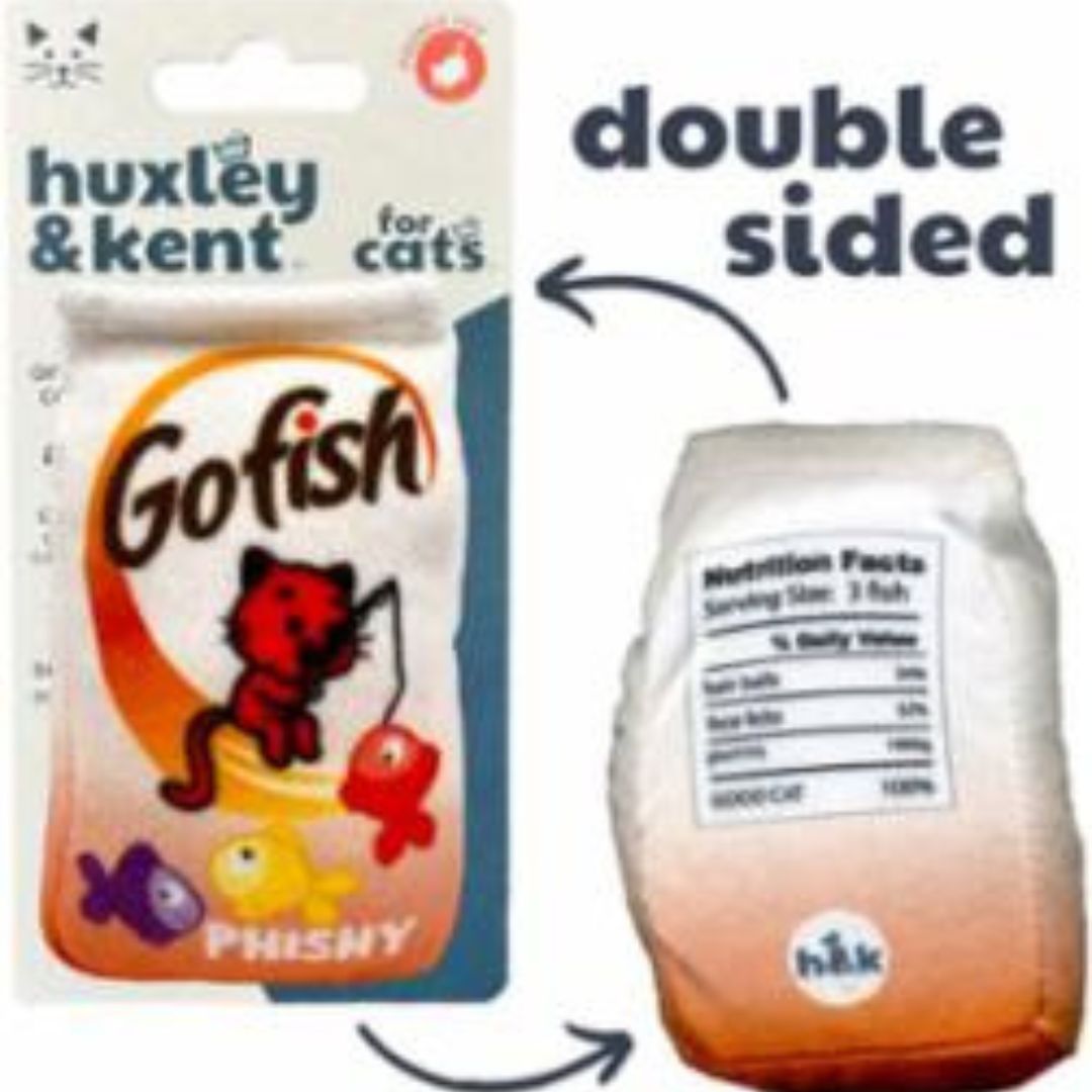 H&K C Go Fish Phishy Organic Catnip Plush Crinkle