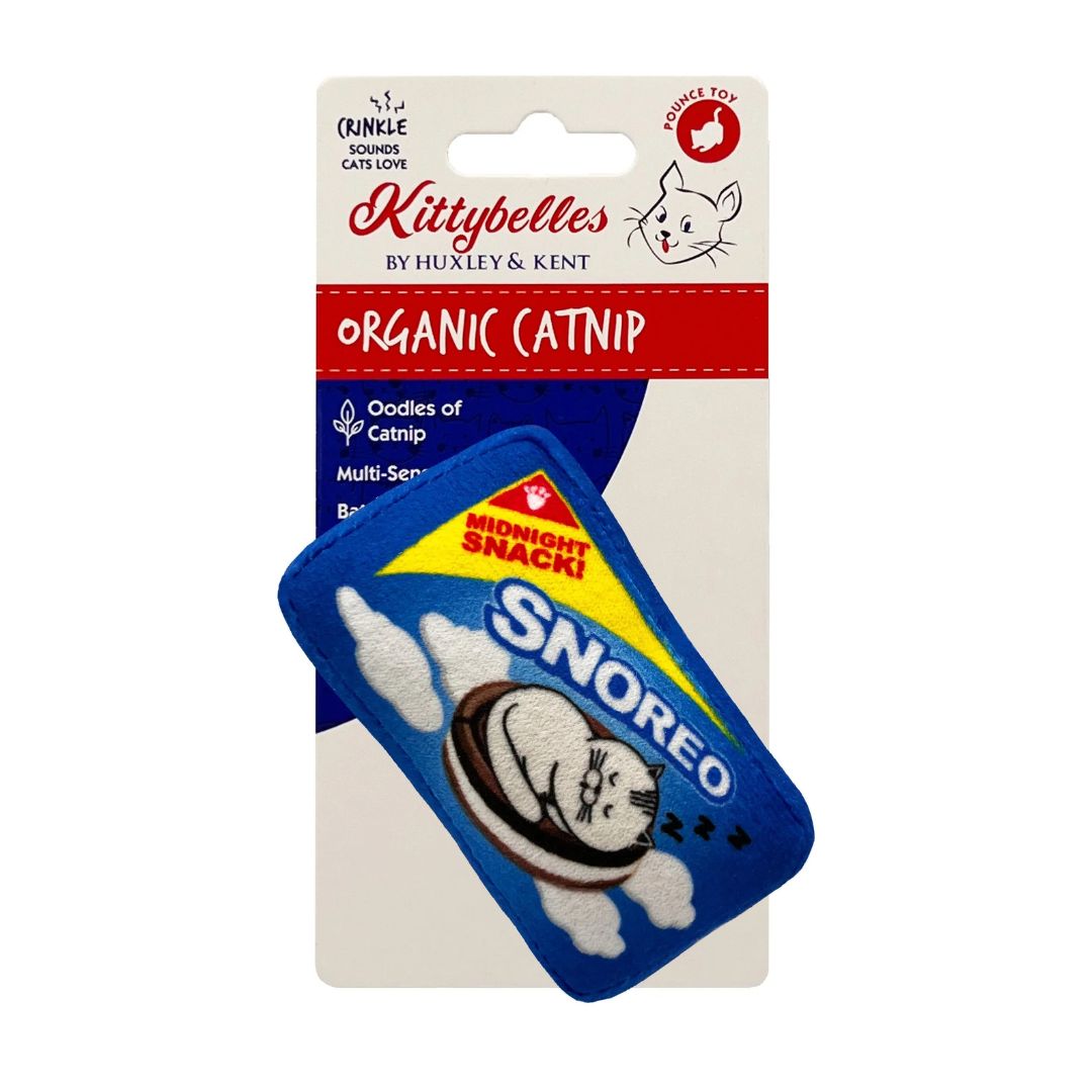 H&K C Snoreo Cookies Organic Catnip Plush Crinkle