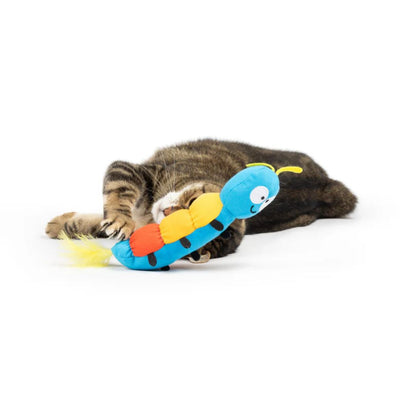 H&K C Kicker Caterpillar Organic Catnip Plush Crinkle