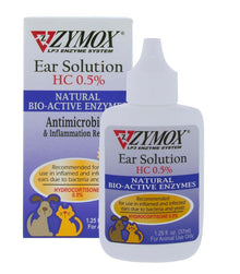 Zymox Ear Solution with .5% Hydrocortisone 1.25oz bottle