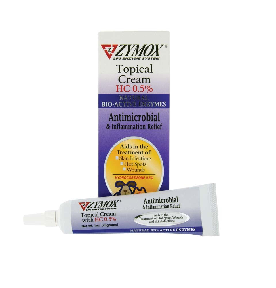 Zymox Topical Cream .5% Hydrocortisone 1oz tube
