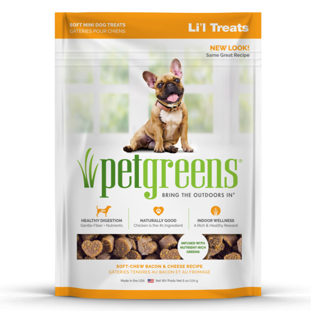 Pet Greens Li'l Treats Soft Chews Bacon & Cheese 6oz