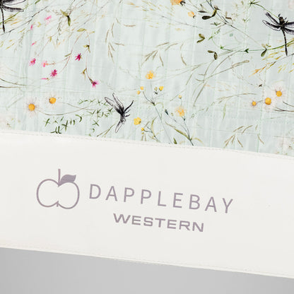 Dapplebay Dragonfly Meadow Western Saddle Pad-Green
