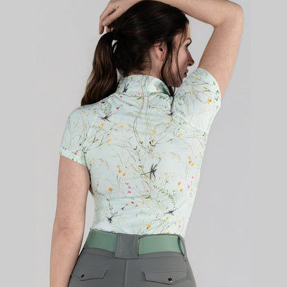 Dapplebay Dragonfly Meadow 1/4 Zip Riding Top - Short Sleeve