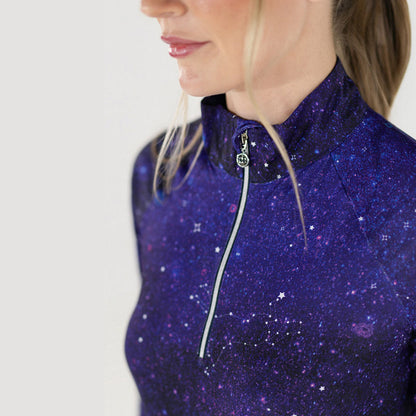 Dapplebay Constellation 1/4 Zip Light Riding Top-Short Sleeve