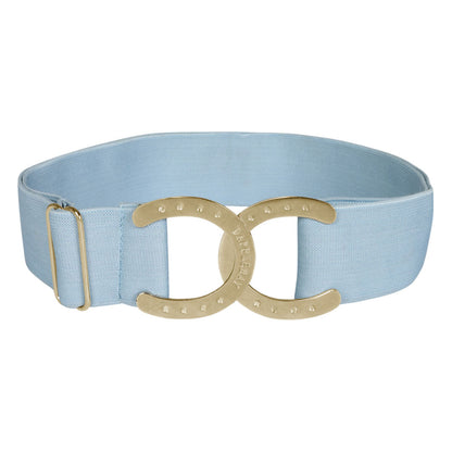 Dapplebay Horse Shoe Elastic Belt-Light Blue