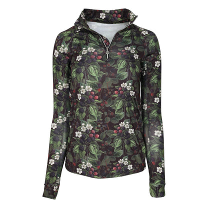 Dapplebay Blackberry Daze 1/4 Zip Riding Top