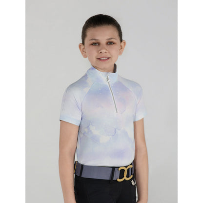 Dapplebay Kids Opalite Skies 1/4 Zip SS Riding Top