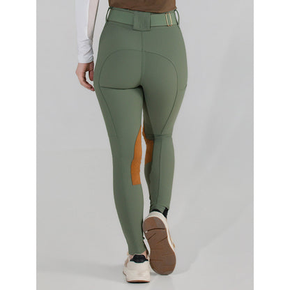 Dapplebay Sport Suede Knee Patch Breeches-Rosemary