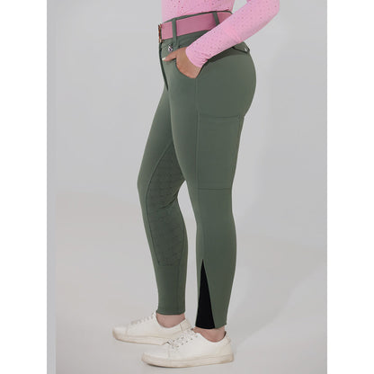 Dapplebay Hybrid Silicone Full Seat Breeches-Rosemary