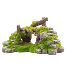 Landscape Stone Flocking Resin Aquarium Decoration