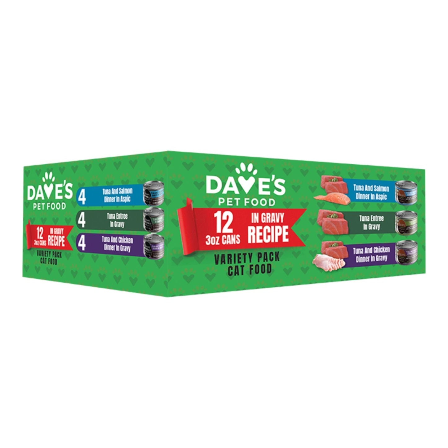 Dave's Pet Food Cat Naturally Healthy 3oz. Variety Pack (Case of 12)