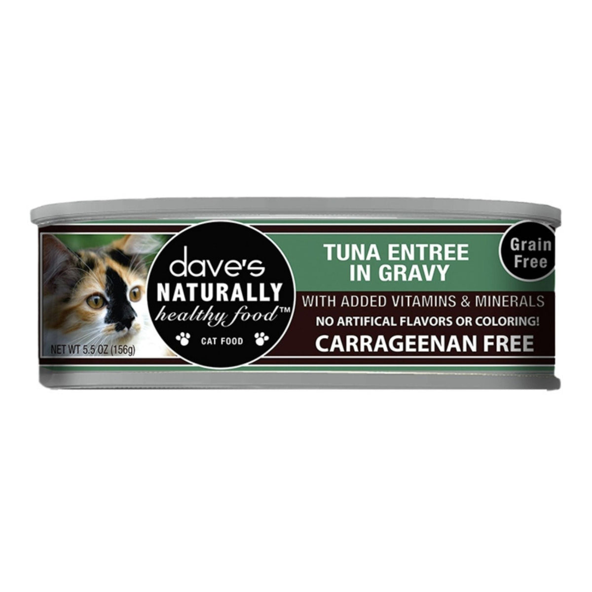 Dave's Pet Food Cat Naturally Healthy Tuna Entree In Gravy 5.5oz. (Case of 12)