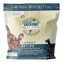Steve's Real Food Dog & Cat Freeze-Dried Turkey Nuggets 1.25Lbs