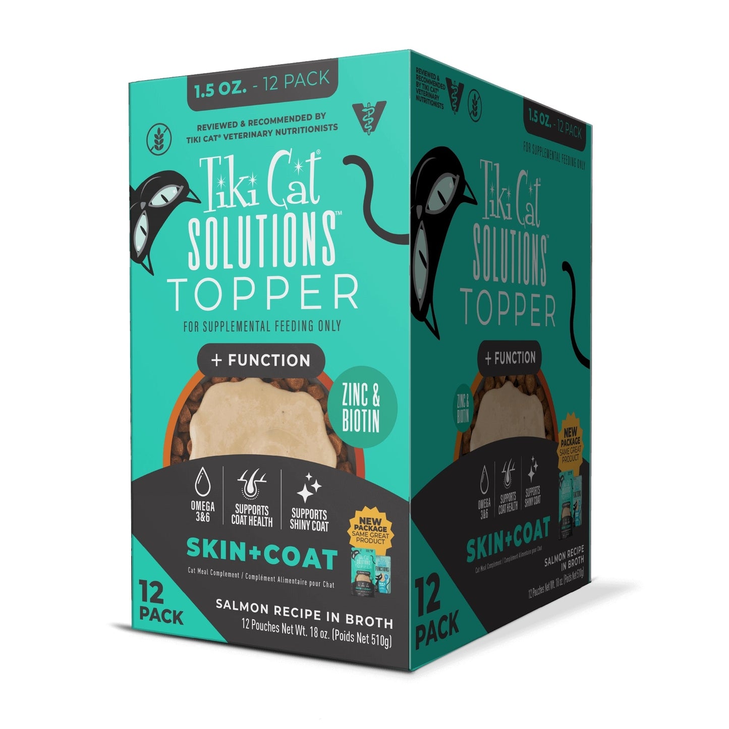 Tiki Pet Cat Solutions Topper Skin & Coat 1.5oz. (Case of 12)