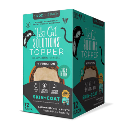 Tiki Pet Cat Solutions Topper Skin & Coat 1.5oz. (Case of 12)