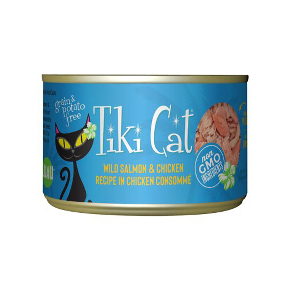 Tiki Pets Cat Napi Li Luau Salmon And Chicken 6Oz (Case Of 8)