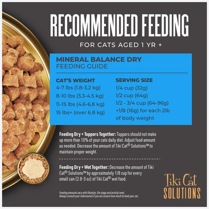 Tiki Pet Cat Solutions Mineral Balance Chicken 5.6Lb