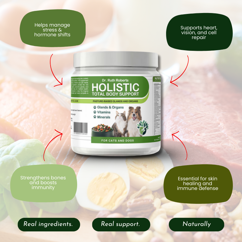 Holistic Total Body Support Multivitamin Glandular Support For Dogs And Cats