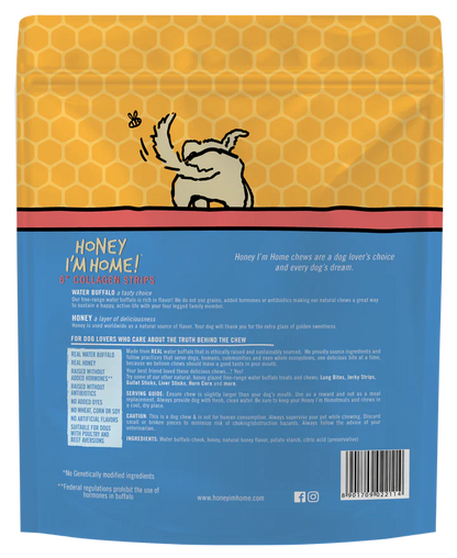 Honey Dog Buffalo Collagen Strips 6" (5pk)