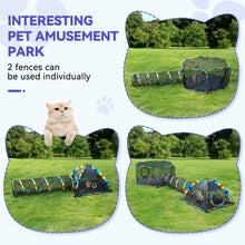 Rainbow Portable Cat Enclosure Playpen Tent Tunnel