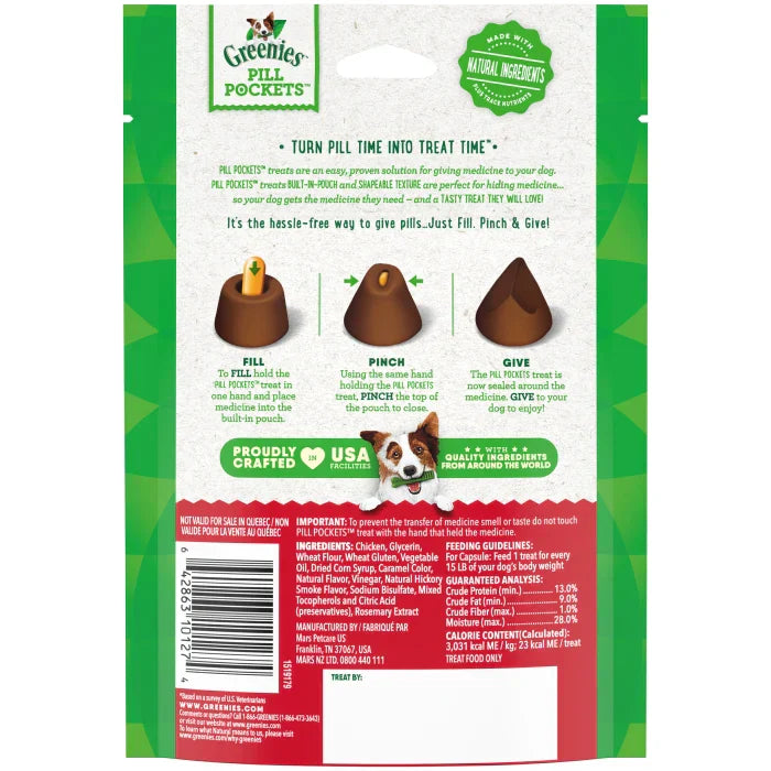 GREENIES Hickory Smoke Flavored Capsule Pill Pockets