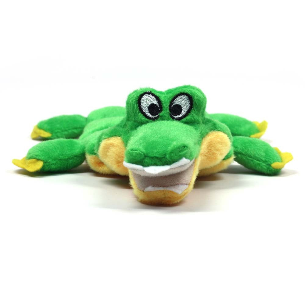 Outward Hound Squeaker Matz Long Body Dog Toy Gator Mini