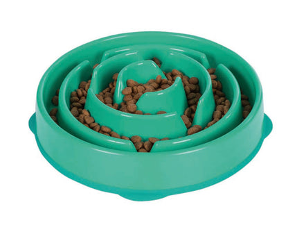 Outward Hound Fun Feeder Slo-Bowl Drop Turquoise Large