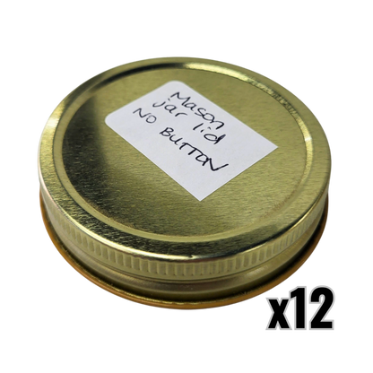 70 mm Mason Canning Jar Lid - Gold