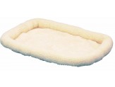 SnooZZy Sheepskin Bolster Kennel Dog Mat White Extra Large