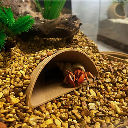 REEFSHAPE Aquarium or Terrarium Pocket Cave | Minimalist Shelter Cave for Fish, Shrimp, Reptiles, Amphibians, & More! | Made in USA