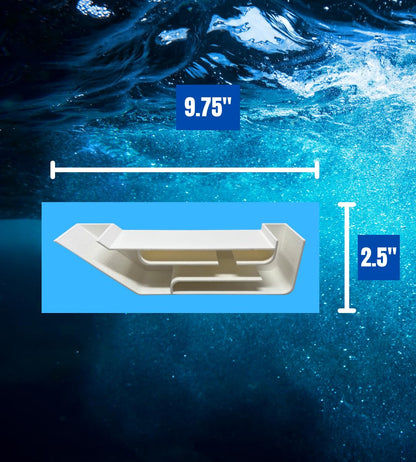 Chatelet REEFSHAPE Aquarium X-Large Underground Tunnel | Fish & Shrimp Hideout for Aquariums | Unique Underground Viewing Tunnel | 9.75" X 2.5" | Made in USA (XL)