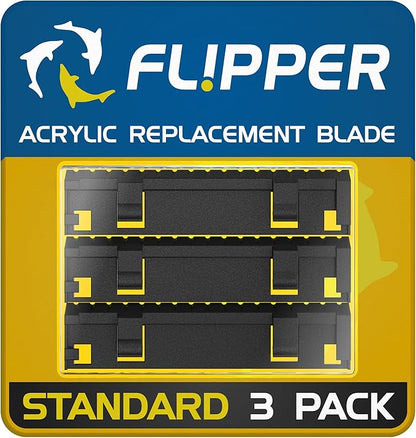 Flipper Standard Abs Replacement Blades 3 Pack Acrylic Tanks