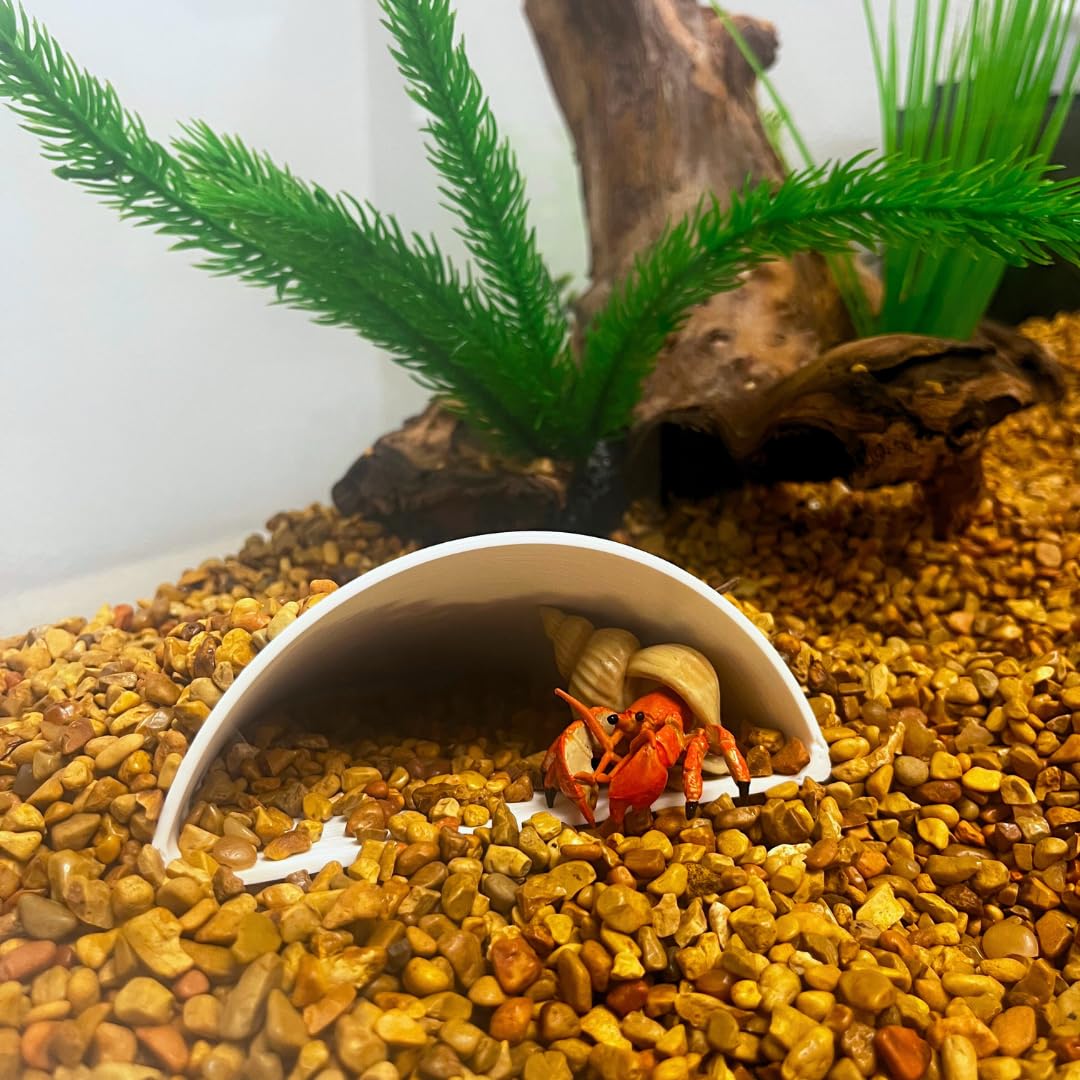REEFSHAPE Aquarium or Terrarium Pocket Cave | Minimalist Shelter Cave for Fish, Shrimp, Reptiles, Amphibians, & More! | Made in USA