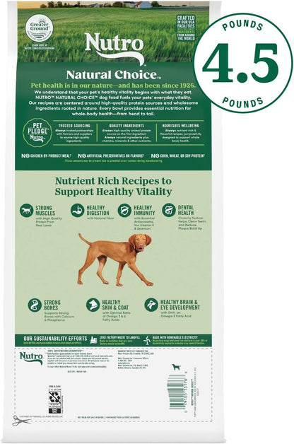 Nutro Natural Choice Puppy Lamb & Rice Dry Dog Food (4.5lb)