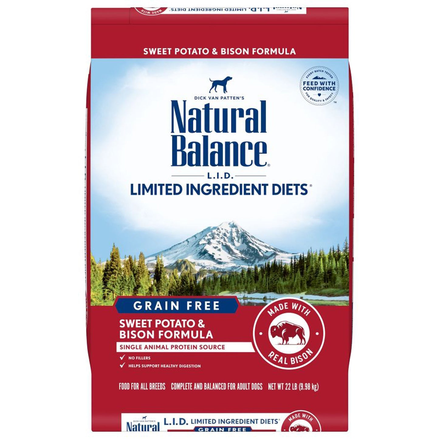 Natural Balance L.I.D Sweet Potato and Bison Adult Dry Dog Food 22lb