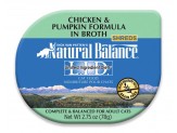 Natural Balance Pet Foods L.I.D. Chicken and Pumpkin Formula in Broth Cat Wet Food 2.75 oz 24 Pack